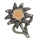 Fashion Women Men Edelweiss Flower Brooch Pin Badge Costume Accessories Gift