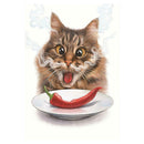 Cat 5D Full Drill Round Diamond Painting Embroidery DIY Cross Stitch Craft