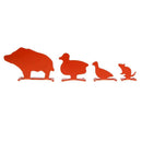 4pcs Carbon Steel Mini Animal Silhouette Target Shooting Practice Targets