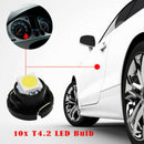 10x White Light T4.2 1SMD 1210 Instrument LED Light Bulb Panel Gauges Lamp LBF