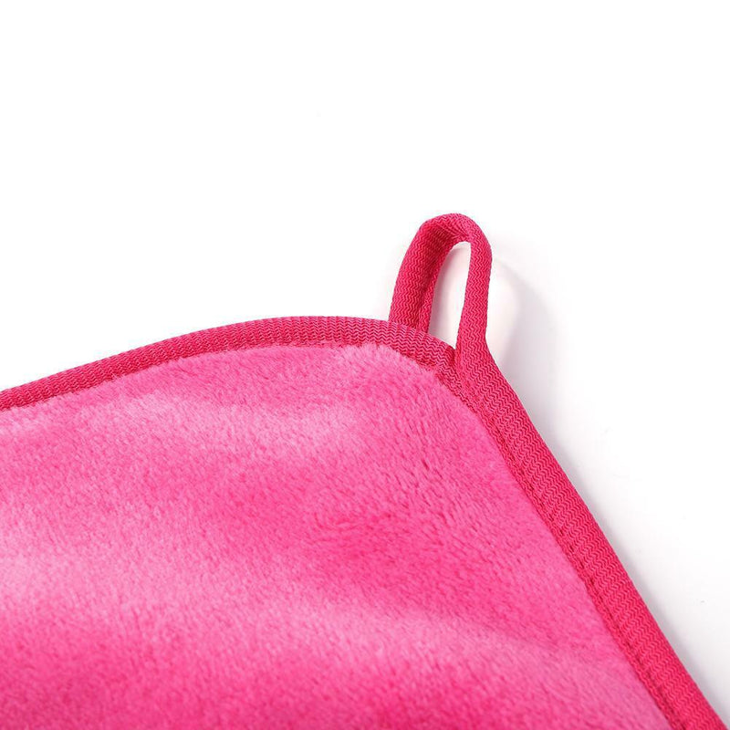 Chemical-free Cosmetics Makeup Remover Face Cloths Soft Clean Towel (Rose)
