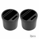 2x  Car Water Cup Slot Organizer Coin Card Storage Box ABS Multi-functional Auto