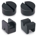 4Pcs Floor Jack Mat Adapter for Jack Stand Rubber Slotted Frame Welds Protector