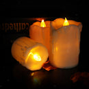 3PCS/SET Electric LED Candle Flickering Flameless Pillar Candles DIY Decor