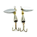 1 Pcs Metal Fishing Bait Metal*Spinner Shine Lures with Hook Fishing Gears ME