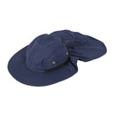 Outdoor Fishing Hiking Boonie Snap Hat Brim Ear Neck Cover Sun Flap Cap Blu M5Y1
