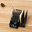 Simple and Stylish Metal Grid Creative Home Office Finishing Storage Pen Holder