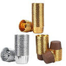 50Pcs Aluminum Foil Cupcake Cups Disposable Muffin Liners Baking Cups Alumi