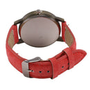 Men & Women Bracelet Watches Vogue Quartz Analog Canvas belt Item Color:red H9E6