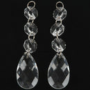 12pcs Acrylic Crystal Beads Drop Shape Garland Chandelier Hanging Party Dec