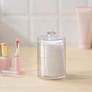 1X Clear Acrylic Storage Holder Box Cotton Swab Makeup Organizer Glossy Cas-ME
