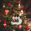 2020 Christmas Decoration Personalized Family Pandemic Ornaments (3 People) A