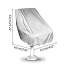 56x61x64Cm Boat Seat Cover Dust Waterproof Seat Cover Elastic Closure Outdo Q1D4