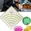 8 inch Arcs Fan Quilt Circle Cutter Ruler Patchwork Ruler Sewing Craft Tools Gw