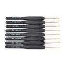 8Pcs/set Black Knitting Needles Crochet Hooks for Knit DIY Craft Loom ToolS Ew