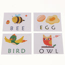 Wooden Toys Montessori Family Set Word Spell Puzzle Game Toys Kindergarten