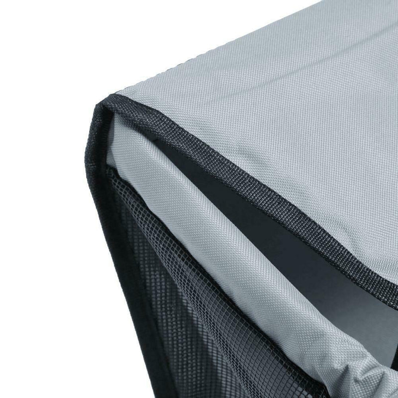 Pet Car Safety Seat Breathable Waterproof Cat Dog Travel Carrier Bag (Grey) A