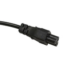 1M EU 3 Prong 2 Pin AC Laptop Power Cord Adapter Cable Black