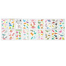 2Pcs Children animal tattoo temporary cute cartoon fox raccoon image stickerMO