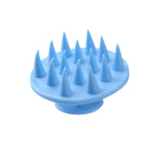 Pointed Tip Silicone Scalp Shampoo Massage Brush Head Acupoint Comb (Blue)