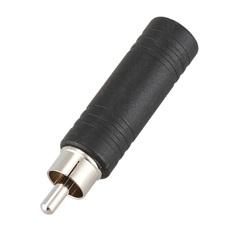 5x 6.35mm 1/4 inch Mono Female Jack to RCA Male Plug Audio Adapter Cable Co T6H8