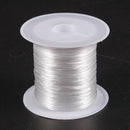 White Elastic Stretchy Crystal Line Jewelry Beading Thread Spool 9M