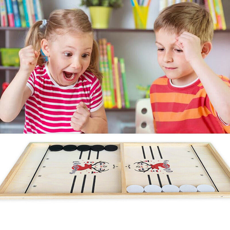 Foosball Game Chess Parent-Child Interactive Ice Hockey Toys (L Christmas)
