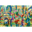 1000pcs DIY Crowded House Puzzle Educational Learning Assembling Toys Craft A
