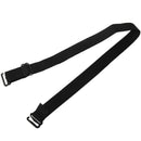 Black Elastic Fabric Metal Hook End Bra Straps Pair for Ladies