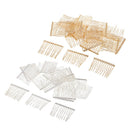 40pcs Metal Side Combs Sidecomb Hair Slides DIY Hair Jewelry Veil Fascinator