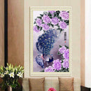 DIY Diamond mbrodery Painting Cross Stith Flower Peacock Home Decoration