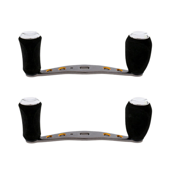 2Pcs EVA Knob Aluminum Alloy Baitcasting Low Profile Reel Handle Replacement
