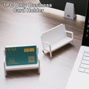 Sofa Shaped Business Card Holder Display Stand Desk Organizer Office Supplies