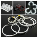 Automotive 131mm 6500K White Light Car CCFL SMD LED Angel Eyes Halo Rings Kit -