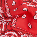 Set of 3 bandanas Paisley Man and Woman 57 x 57 cm Black + red + fuchsia
