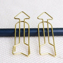 Multifunction 12 Pieces Creative Metal Binder Clips Creative shape Paper Cl