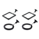 4 x Practical Floating Food Square and Round Circle - Reduces Waste & Maintains