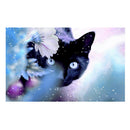 5D DIY Round Drill Diamond Painting Black Cat Cross Stitch Embroidery Craft