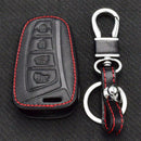 Black Red 4 Buttons Remote Key Chain Cover Case Fob Parts For Hyundai Azer EER