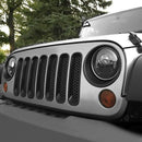 Front Headlight Trim Cover Bezels for Jeep Wrangler Rubicon Sahara Sport JK