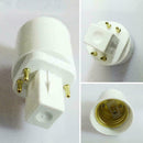 1x G24q 4 Pin 15mm To E27 E26 Screw LED Light Bulb F4Z7 Lamp Converter H Ad R8H2