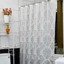 Europe White PEVA Bath Curtains Flower Eco-friendly Waterproof Shower Curta C3B6