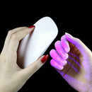 ABS White Mini UV Lamp LED Nail Dryer USB Nail Nursing Tool Lacquer Dryer FTX