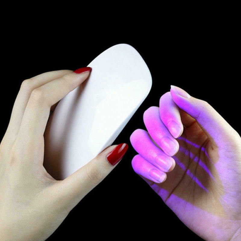 ABS White Mini UV Lamp LED Nail Dryer USB Nail Nursing Tool Lacquer Dryer FTX