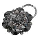 5Pcs DIY Floral Rhinestone Duck-mouth Clasp Buckle Button for Sewing Crafts