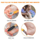 17 IN 1 Nail File Plier Pedicure Dead Skin Removal Foot Care Scraper Scrubber