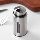 Visible Stainless Steel Seasoning Jar Salt Pepper Shaker Toothpick Holder