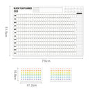 2020 Year Plan Block Daily Planner Paper Wall Calendar w/ 2 Sheets Stickers Delu