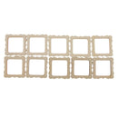100pcs Wood Photo Frame Shapes Craft DIY Embellishment