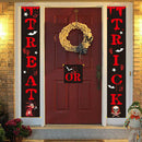 Halloween Trick or Treat Black Flag Door Banner Porch Sign Party Prop Decor New